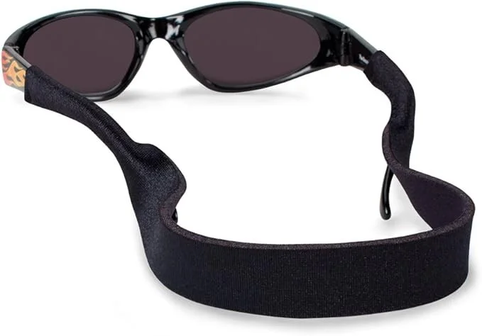 Croakies Kids Eyewear Retainer, Regular 5-8mm - Black (2-Pack)