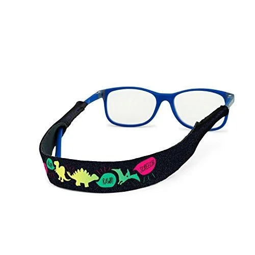 Croakies Kids Glasses Strap Rawwwr!Dinosaur Neoprene 13"Inch Color fast Washable