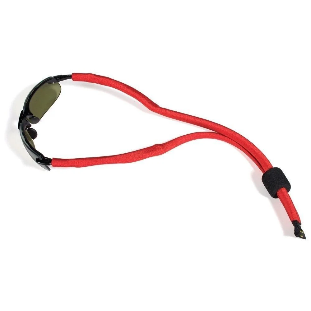 Croakies Lycra Floater Soft Eye/Sunglass Retainer in Cherry Red 28"Inch Made USA